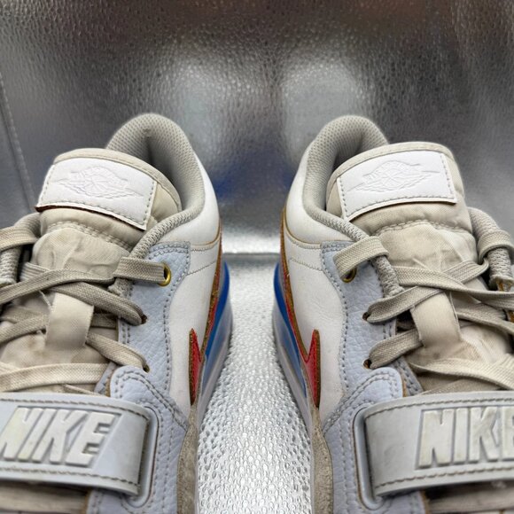 Size 8.5 Nike Jordan Legacy 312 Low Philippines White Blue Red Shoes FN8902-161 - Picture 5 of 11